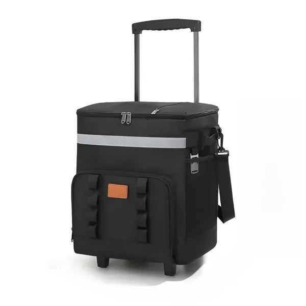 Insulated Wheeled Rolling Cooler Bag for Camping and Picnics