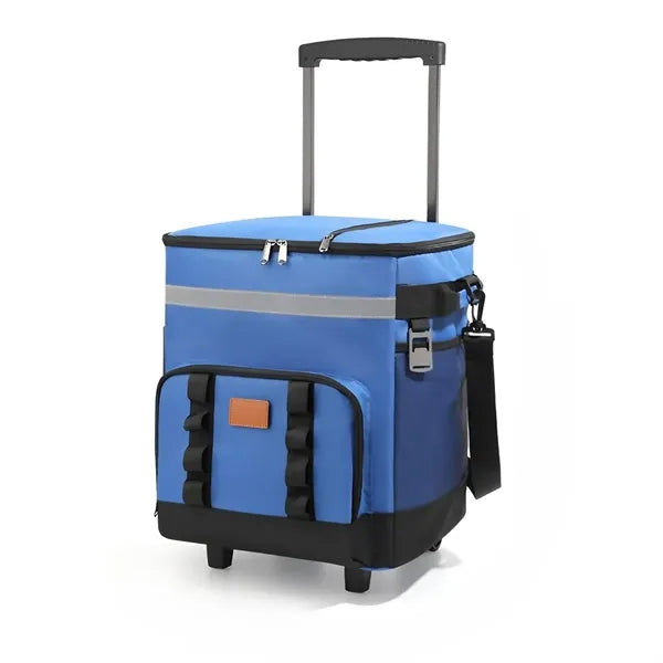 Insulated Wheeled Rolling Cooler Bag for Camping and Picnics