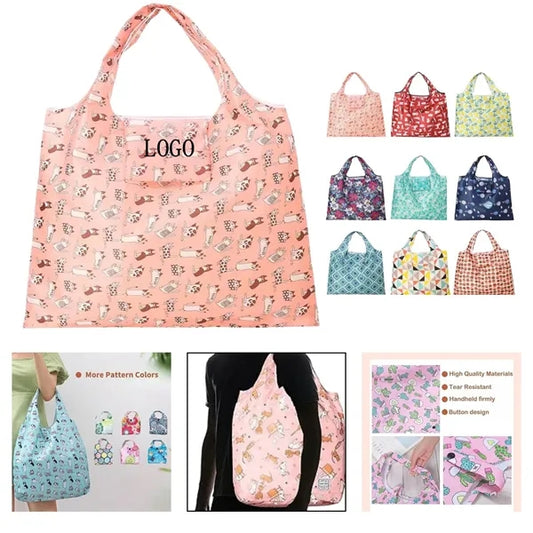 Foldable Floral Shopper Bag