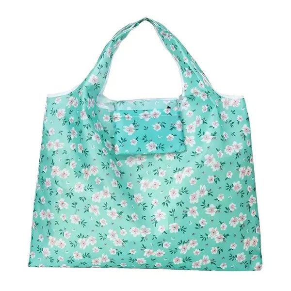 Foldable Floral Shopper Bag