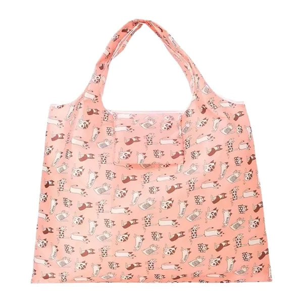 Foldable Floral Shopper Bag