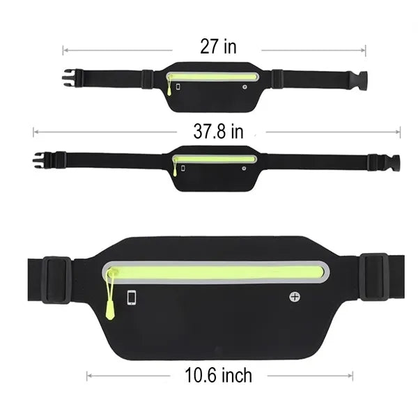 Ultra-Thin Waterproof Elastic Waist Pack for Outdoor Sports