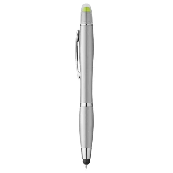 Curvaceous Metallic Stylus Highlighter Pen