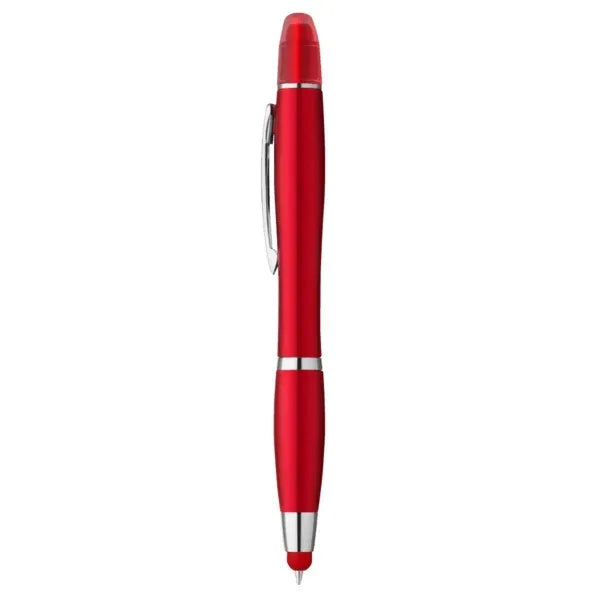 Curvaceous Metallic Stylus Highlighter Pen