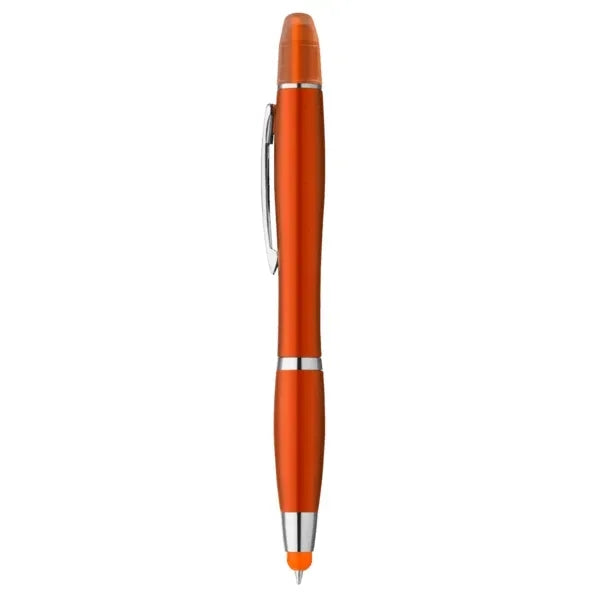 Curvaceous Metallic Stylus Highlighter Pen
