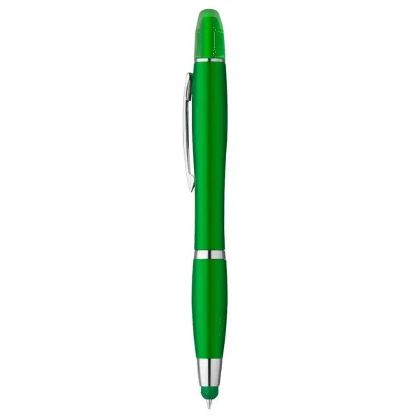 Curvaceous Metallic Stylus Highlighter Pen