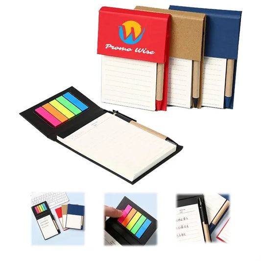 Flip Thick Paper Combination Design Hard Cover Notepad