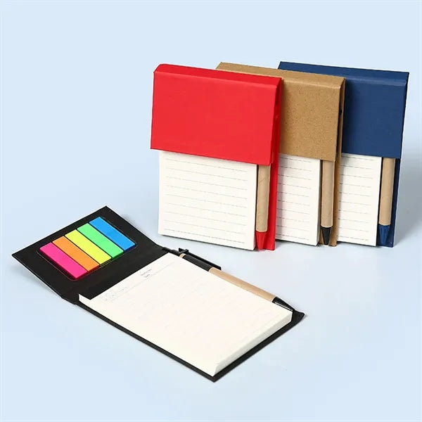Flip Thick Paper Combination Design Hard Cover Notepad