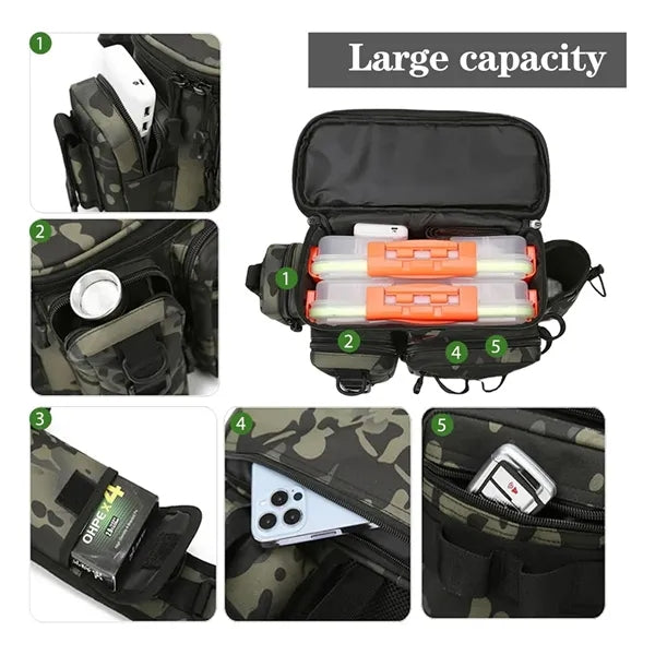 Multifunctional Waterproof Lure Fishing Shoulder Bag