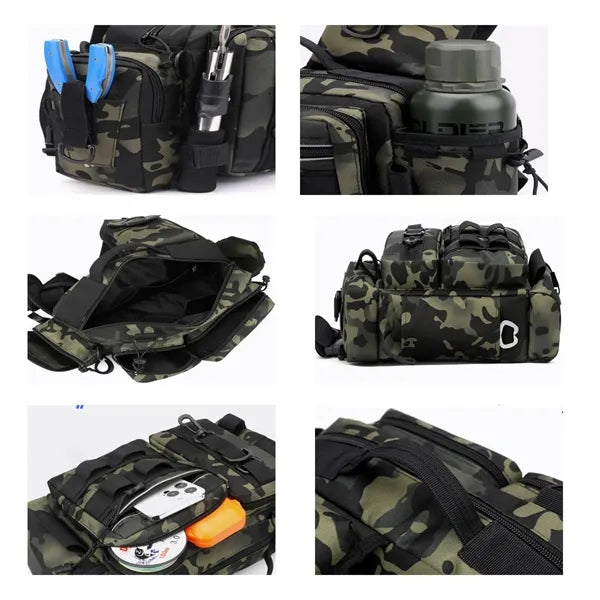 Multifunctional Waterproof Lure Fishing Shoulder Bag