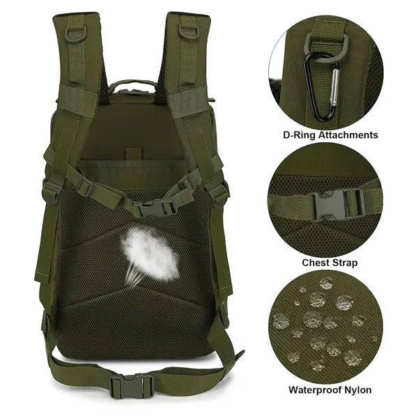 Waterproof Nylon Breathable Large Capacity Outdoor Backpack