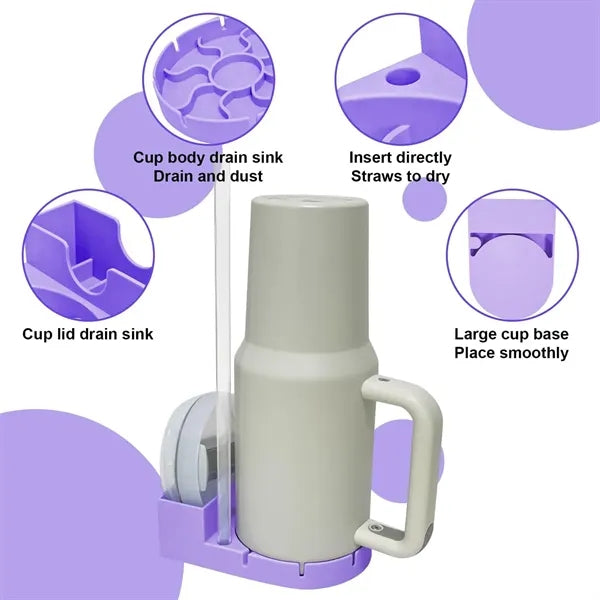 Thickened Silicone Water Cup Drying Drain Rack