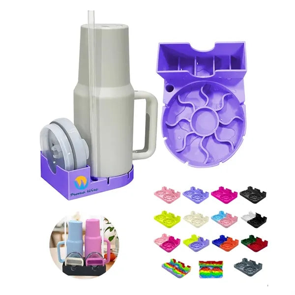 Thickened Silicone Water Cup Drying Drain Rack