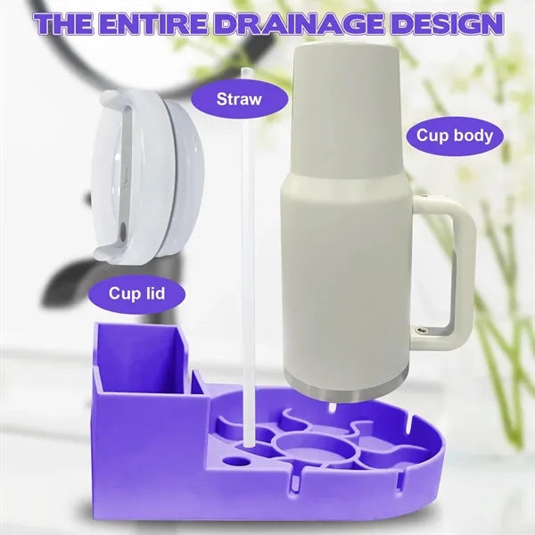 Thickened Silicone Water Cup Drying Drain Rack
