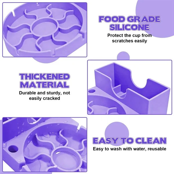Thickened Silicone Water Cup Drying Drain Rack