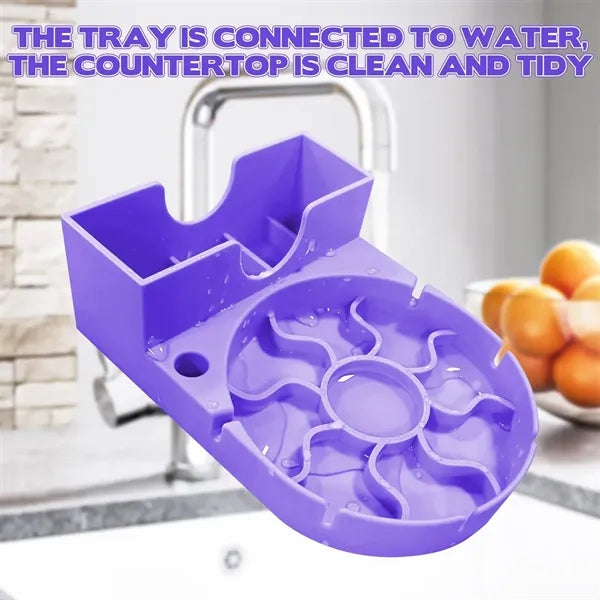 Thickened Silicone Water Cup Drying Drain Rack