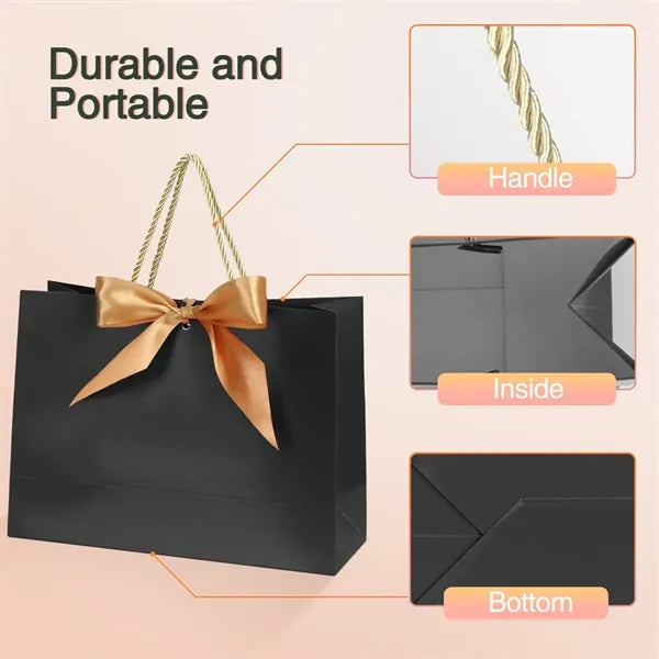 Foldable Eco-Friendly Fashion Bow Durable Gift Bag