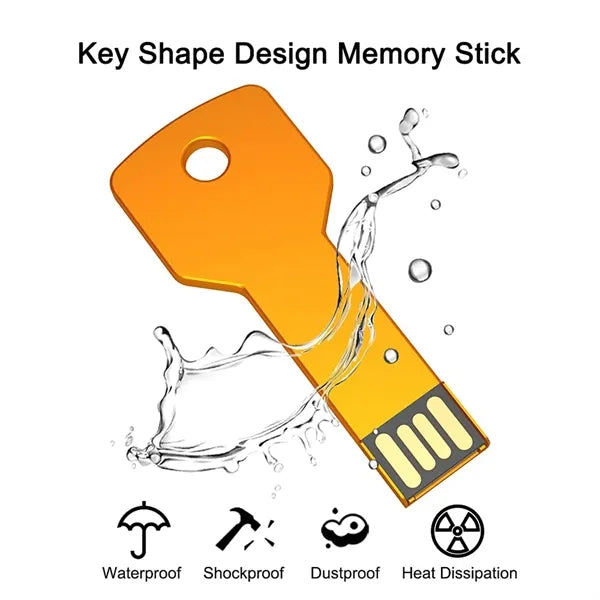 Waterproof Compact Shockproof Key USB Flash Drive