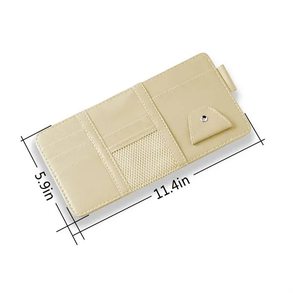 Wear-Resistant Car Decorative Storage Sun Visor Cover
