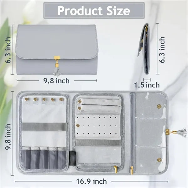 Folding Jewelry Travel Portable Ring Storage Bag
