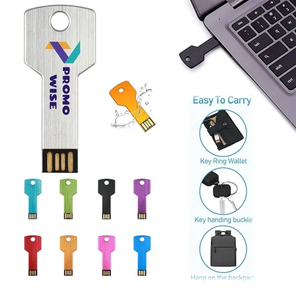 Waterproof Compact Shockproof Key USB Flash Drive