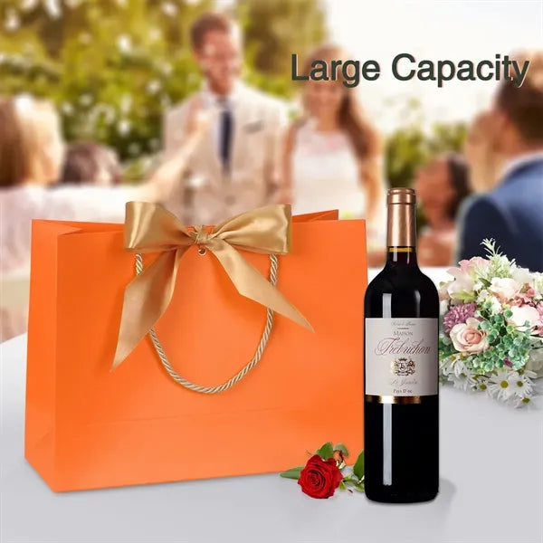 Foldable Eco-Friendly Fashion Bow Durable Gift Bag