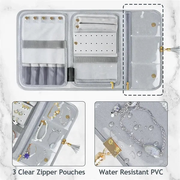 Folding Jewelry Travel Portable Ring Storage Bag