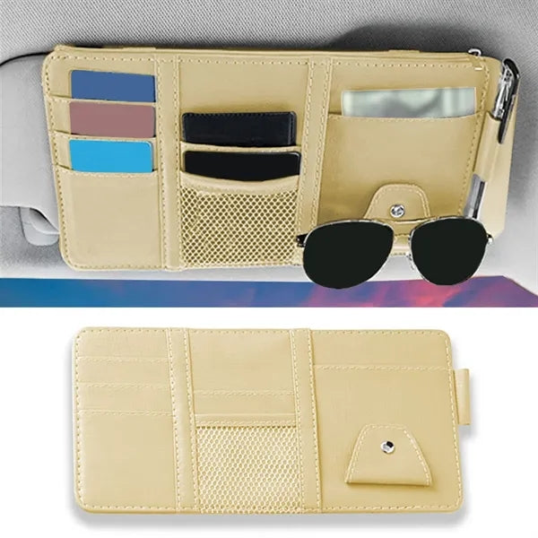 Wear-Resistant Car Decorative Storage Sun Visor Cover