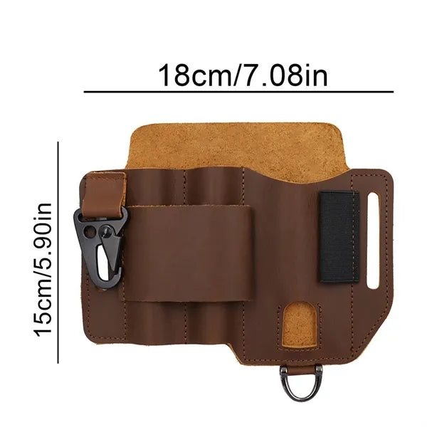 Multifunctional Outdoor Tactical Non-Slip Leather Waist Bag