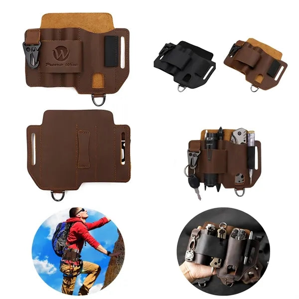 Multifunctional Outdoor Tactical Non-Slip Leather Waist Bag