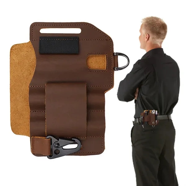 Multifunctional Outdoor Tactical Non-Slip Leather Waist Bag