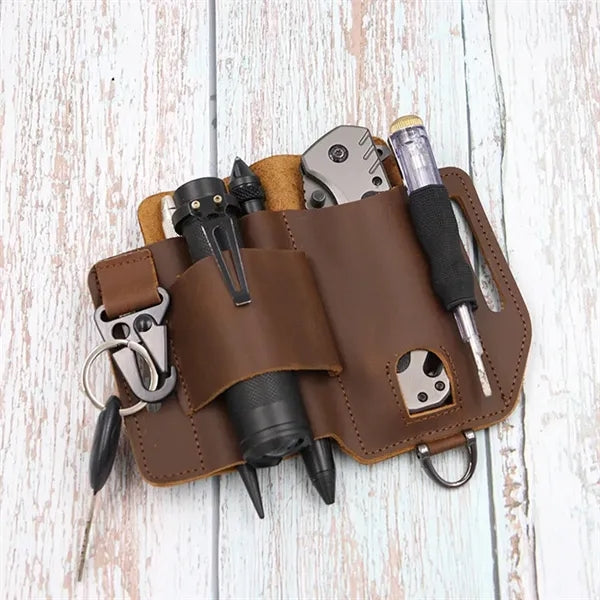 Multifunctional Outdoor Tactical Non-Slip Leather Waist Bag