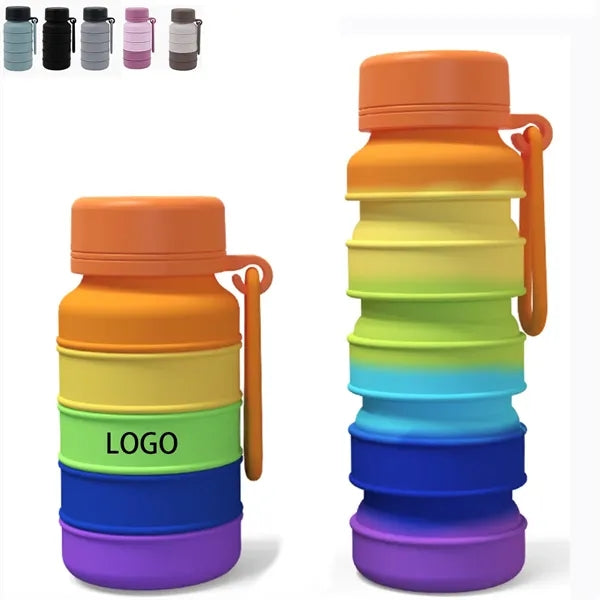16Oz Silicone Collapsible Water Bottle