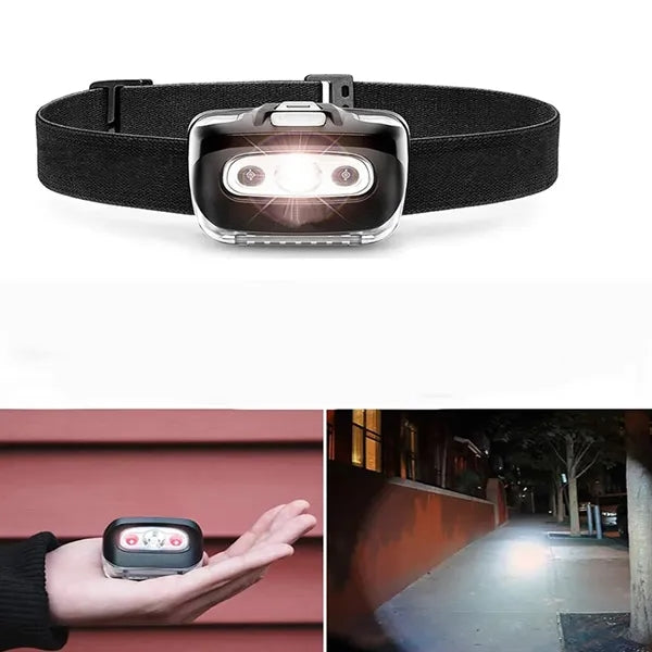 Outdoor LED Headlamp With Red Light Modes