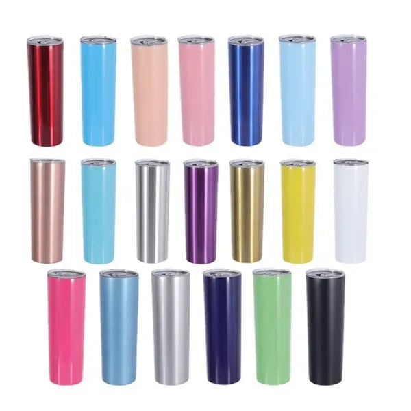 20oz Straight Insulated Tumbler with Lid and Straw
