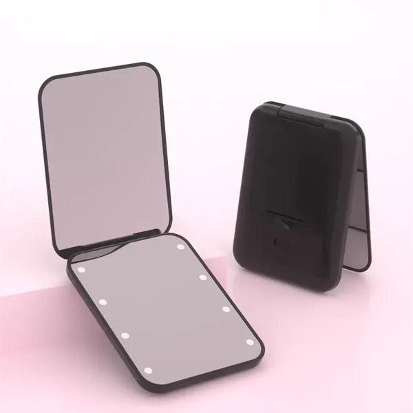 Pocket LED Compact Travel Makeup Mirror