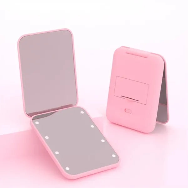 Pocket LED Compact Travel Makeup Mirror