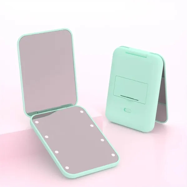 Pocket LED Compact Travel Makeup Mirror