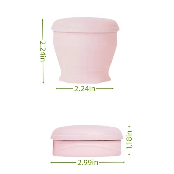 Silicone Collapsible Cup with 304 Stainless Steel Rim