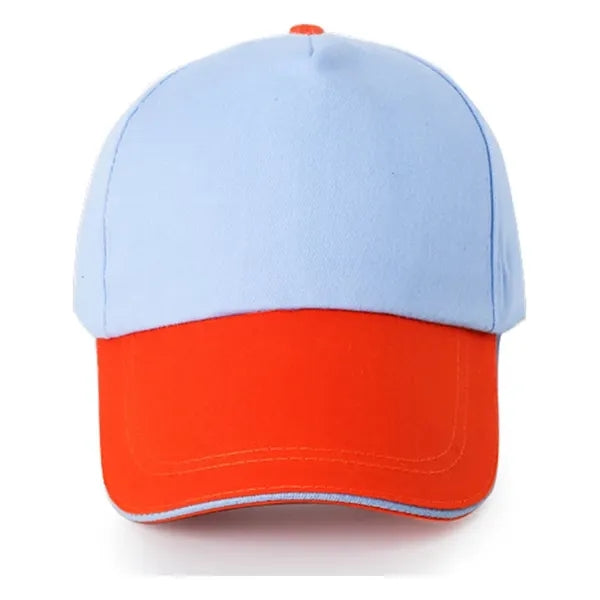5 Panel Two-Tone Cotton Twill Caps