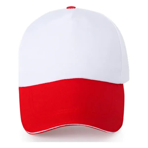 5 Panel Two-Tone Cotton Twill Caps