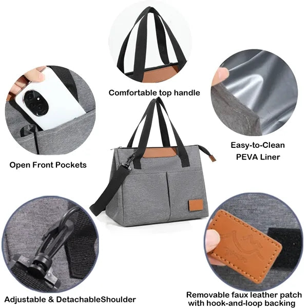 24-Can Collapsible PEVA Cooler with Removable Logo Patch