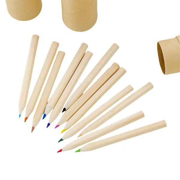 12 Pack Colored Pencils Bulk with a Tube