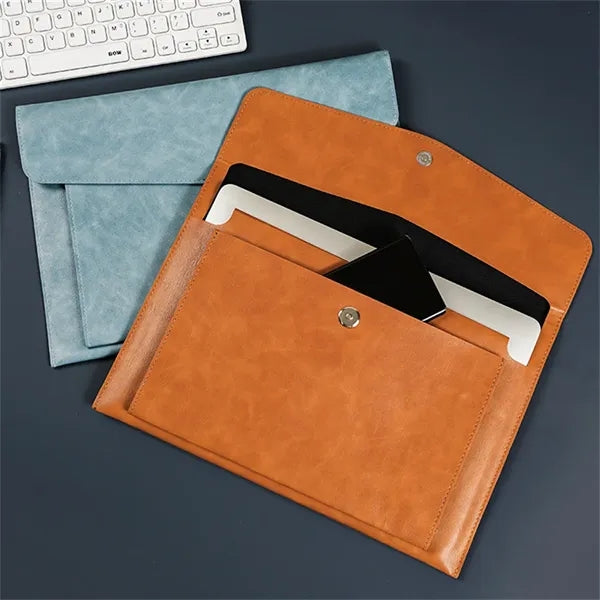 PU Leather File Folders A4 Document Holder Envelope