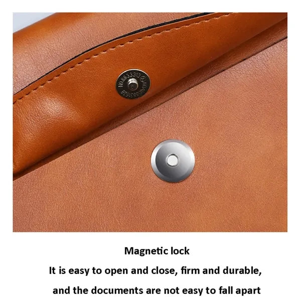 PU Leather File Folders A4 Document Holder Envelope