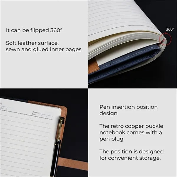 A5 Journal Notebook 200 Pages Soft Leather Cover