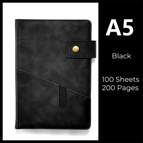 A5 Lined Leather Journal Notebook 200 Pagesv