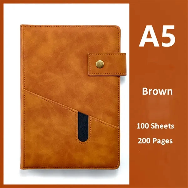 A5 Lined Leather Journal Notebook 200 Pagesv