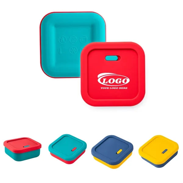13.5 oz Silicone Bento Box with Airtight Lid