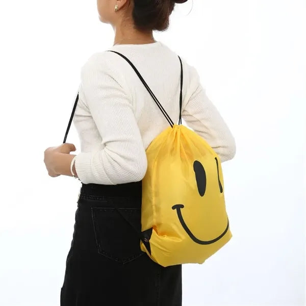 210D Polyester Stylish Drawstring Bag